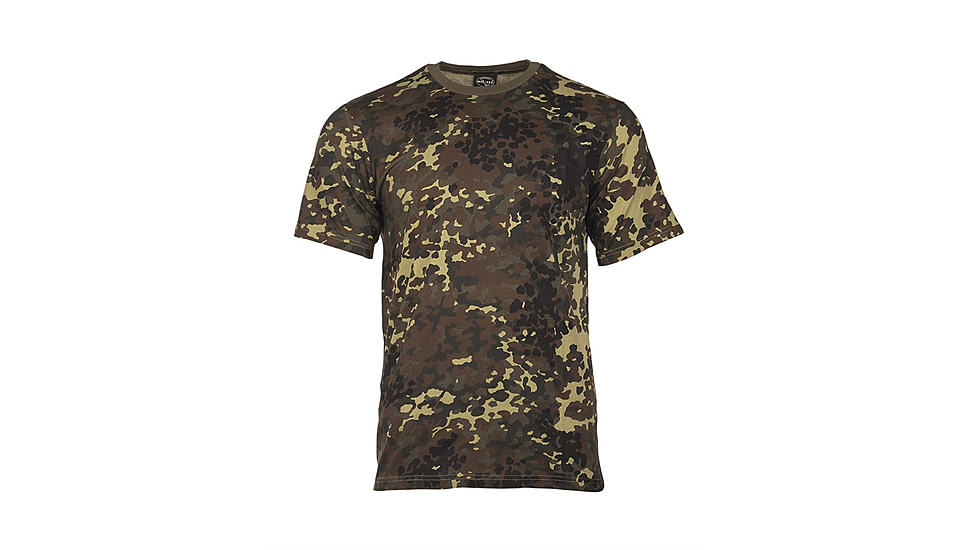 MIL-TEC T-Shirt - Men's, Flecktarn Camo, Extra Large, 11012021-905