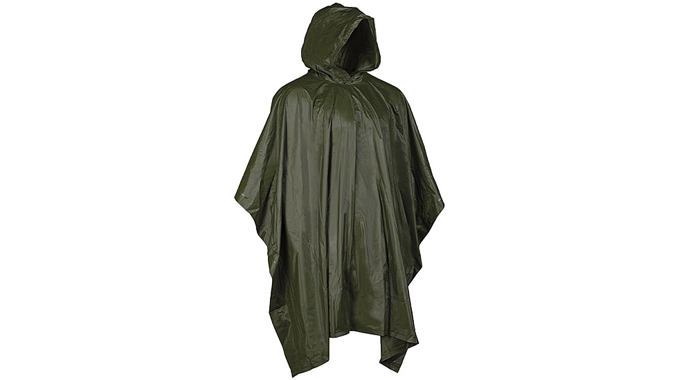 MIL-TEC Vinyl Poncho, Olive Drab, One Size, 10628501