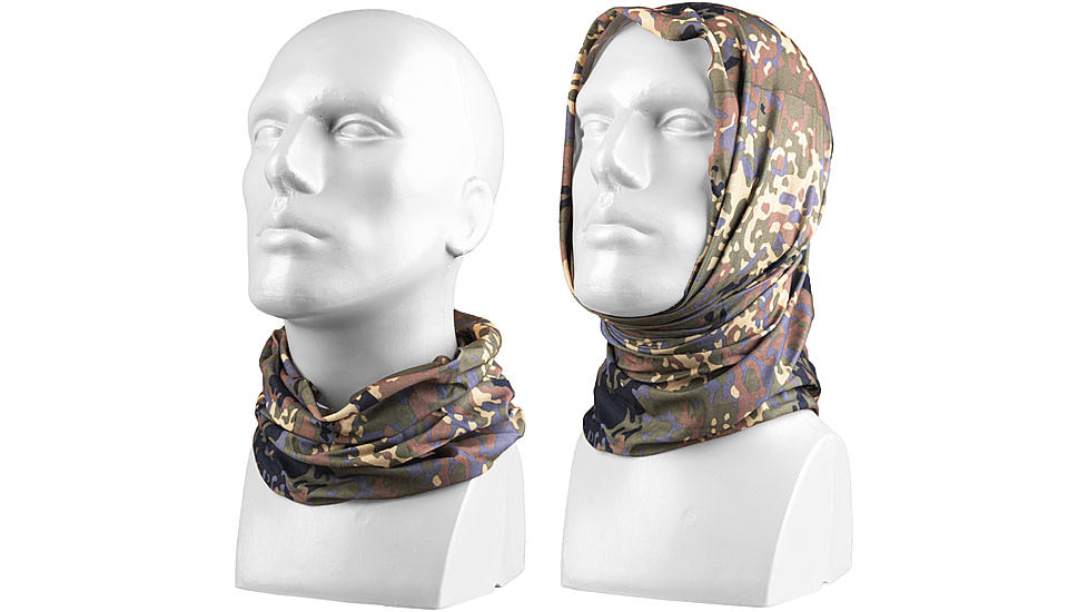 MIL-TEC Multi-Function Headgear, Flecktarn Camo, One Size, 12216021
