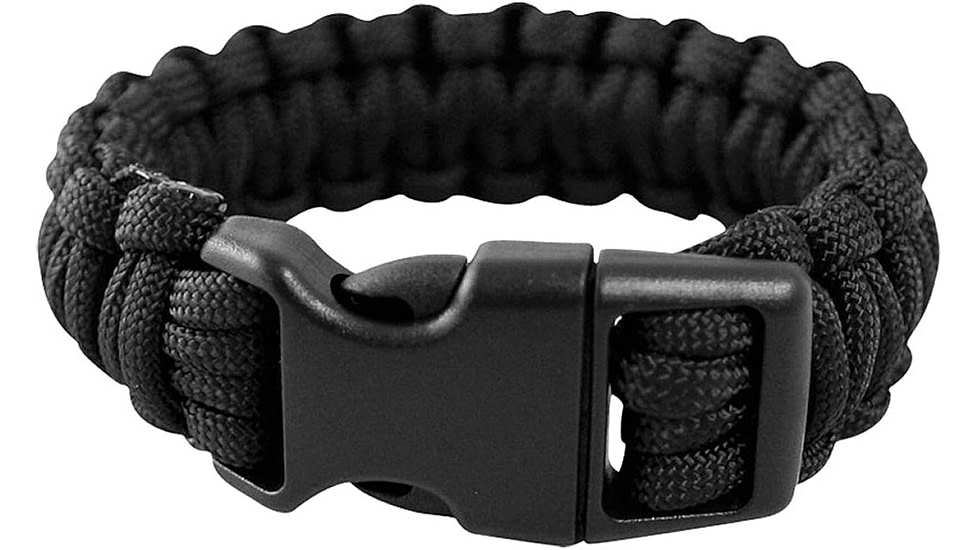 MIL-TEC Paracord Braclet, Large, Black, 15774102-904