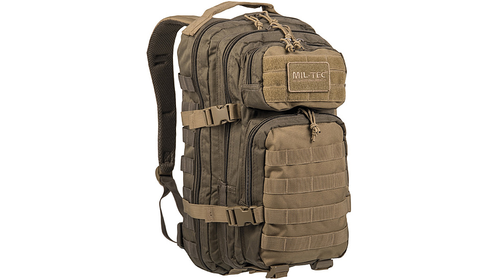 MIL-TEC 20L Ranger Assault Pack, Green/Coyote, 14002102