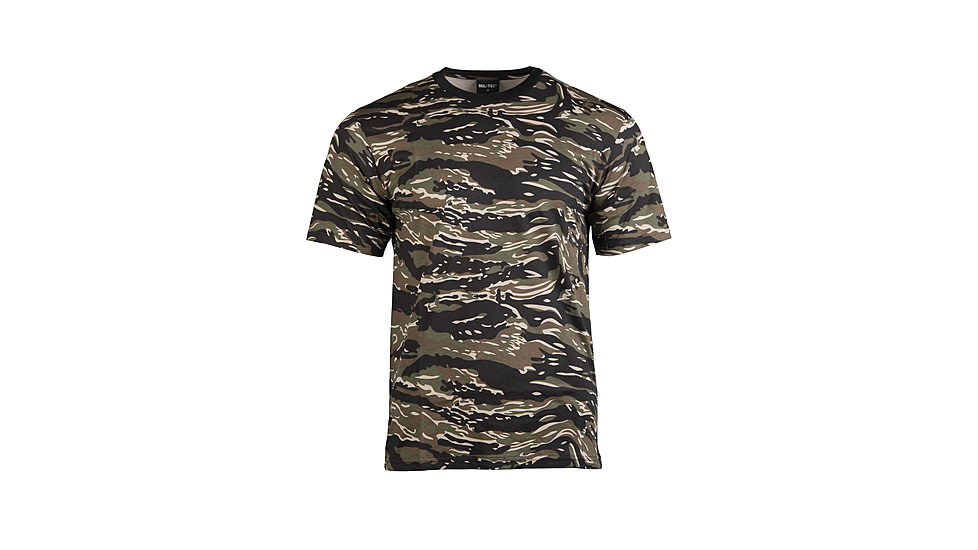 MIL-TEC T-Shirt - Mens, Tiger Stripe, Large, 11012034-904