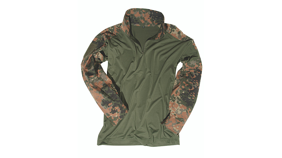 MIL-TEC Tactical Field Shirt - Mens, Flecktarn Camo, Extra Large, 10920021-905