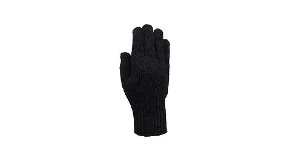 Military Surplus Glove Liner Inserts, Wool, 3 Size, Black, MG107BS