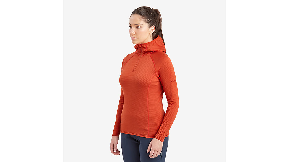 Montane Protium Lite Hoodie - Womens, Safemalefemaleron Red, Small, FPRLHSAFB15