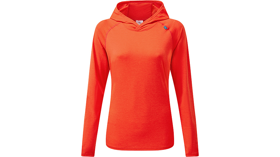 Mountain Equipment Glace Hooded Top - Womens, Mandarin Red, 8, ME-005993MR8