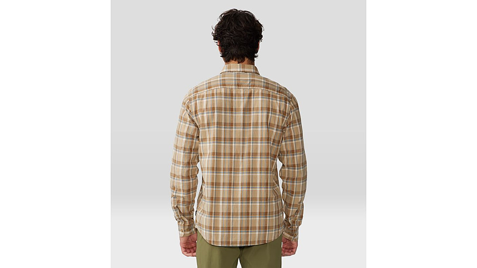 Mountain Hardwear Big Cottonwood Short Sleeve Shirt - Mens, Moab Tan Canopy Plaid, Extra Large, 1829001214-XL