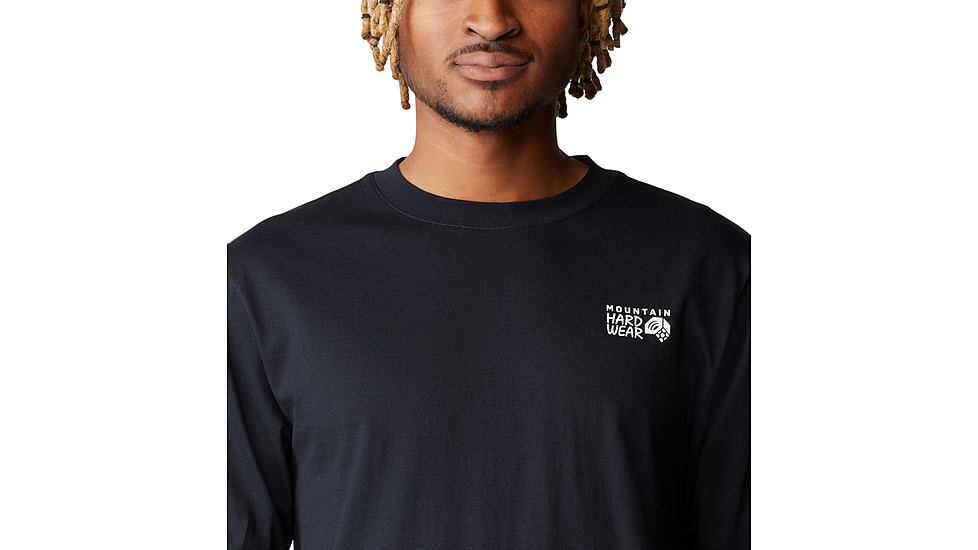 Mountain Hardwear Box Logo Long Sleeve Shirt - Mens, Black, XS, 190423059980