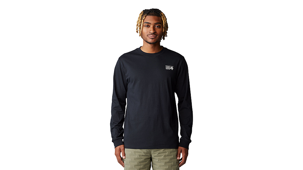Mountain Hardwear Box Logo Long Sleeve Shirt - Mens, Black, XS, 190423059980