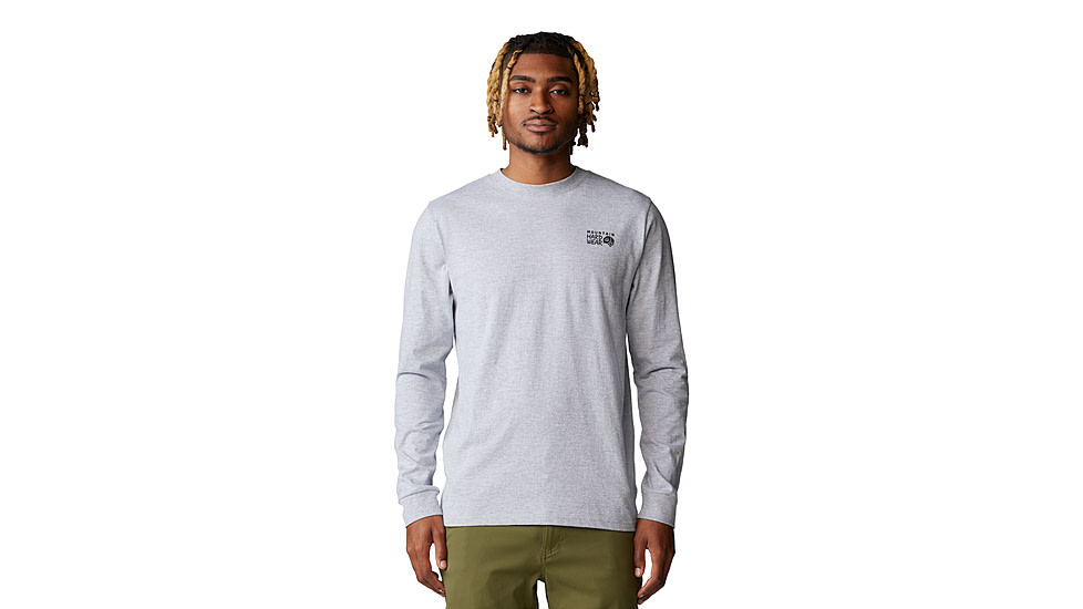 Mountain Hardwear Box Logo Long Sleeve Shirt - Mens, Hardwear Grey Heather, XL, 190423060030