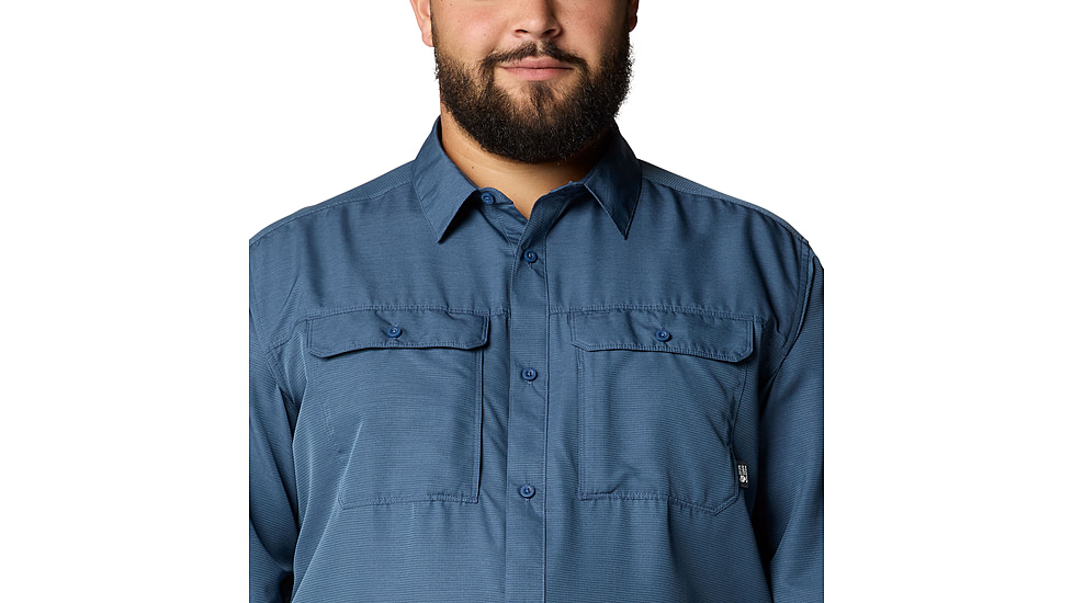 Mountain Hardwear Canyon Extended Long Sleeve Shirt - Men's, Zinc, LT, 2104102-492-LT