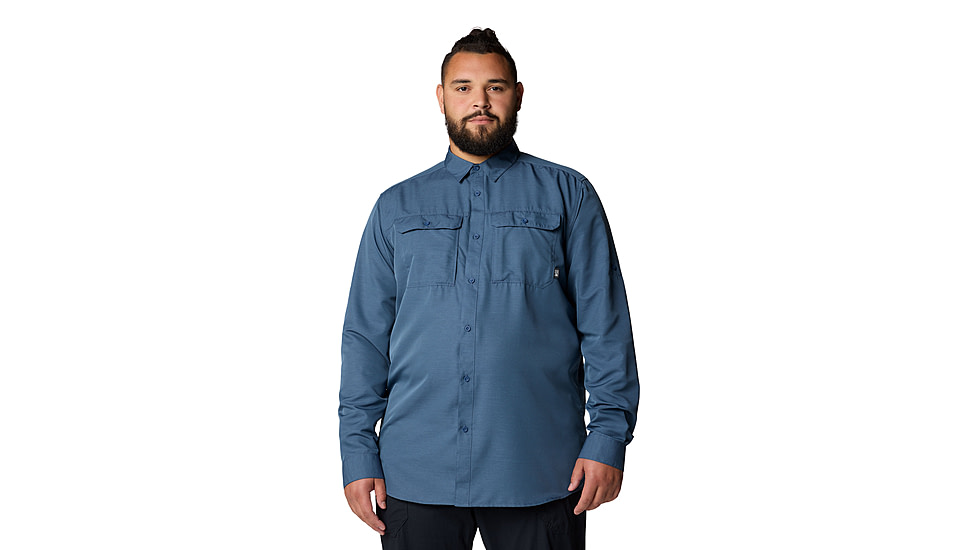 Mountain Hardwear Canyon Extended Long Sleeve Shirt - Men's, Zinc, LT, 2104102-492-LT