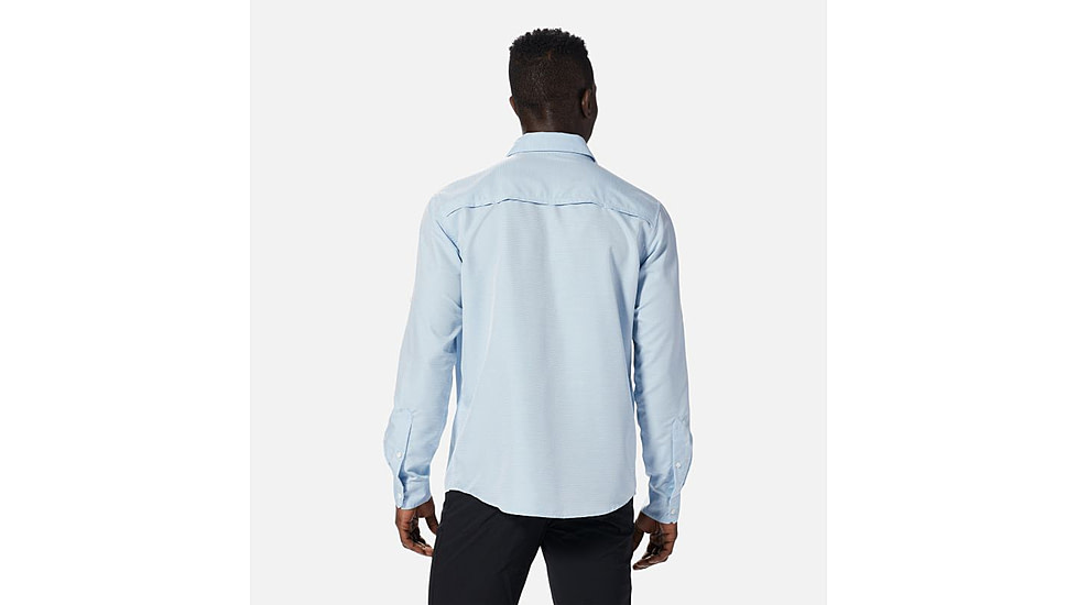 Mountain Hardwear Canyon Long Sleeve Shirt - Mens, Blue Chambray, 2XL, 1648751453-XXL