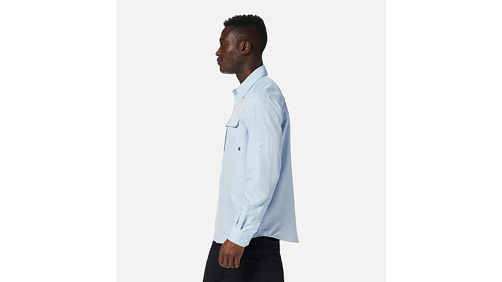 Mountain Hardwear Canyon Long Sleeve Shirt - Mens, Blue Chambray, 2XL, 1648751453-XXL