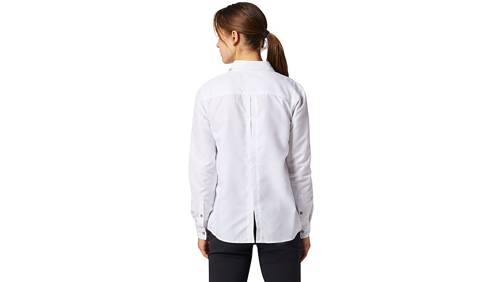 Mountain Hardwear Canyon Long Sleeve Shirt - Womens-White-X-Large