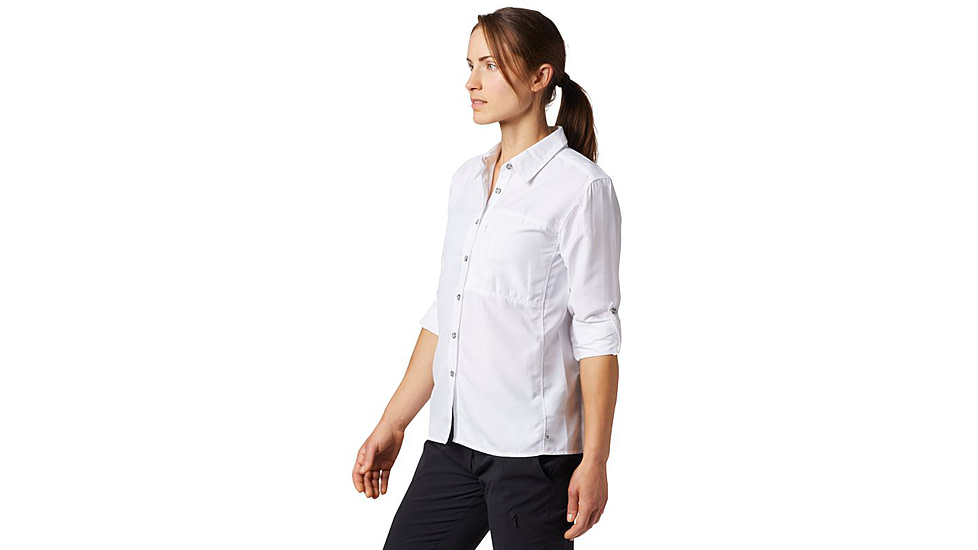Mountain Hardwear Canyon Long Sleeve Shirt - Womens-White-X-Large