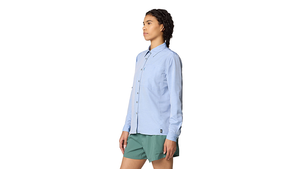 Mountain Hardwear Canyon Long Sleeve Shirts - Womens, Deep Lake, M, 190423015399