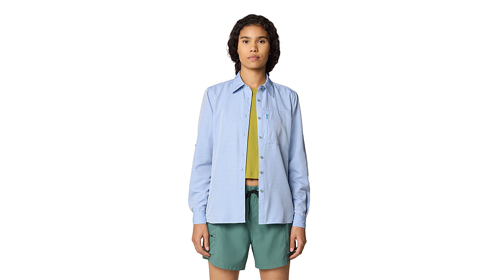 Mountain Hardwear Canyon Long Sleeve Shirts - Womens, Deep Lake, M, 190423015399