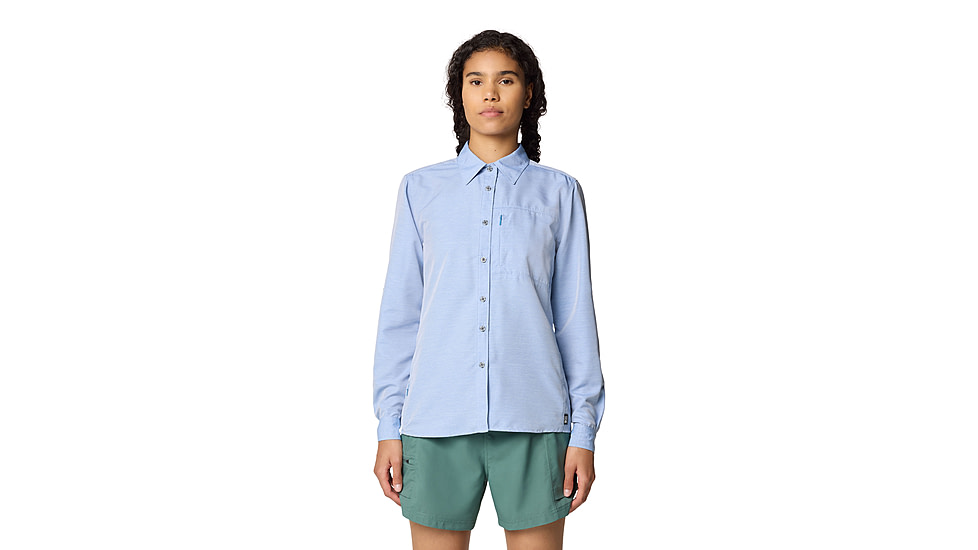 Mountain Hardwear Canyon Long Sleeve Shirts - Womens, Deep Lake, M, 190423015399