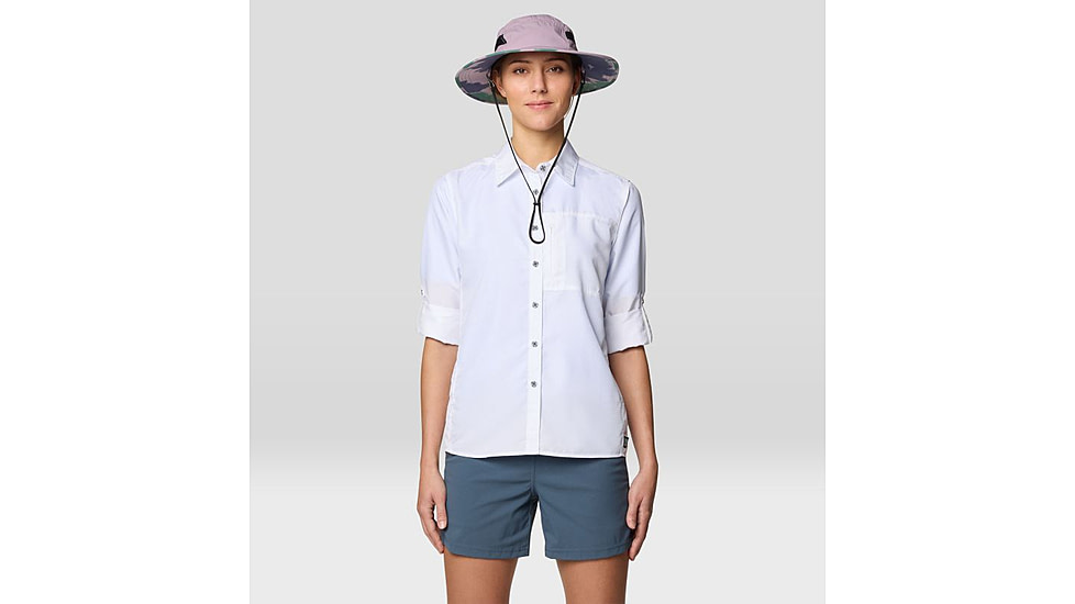 Mountain Hardwear Canyon Long Sleeve Shirts - Womens, White, XXL, 190423015467