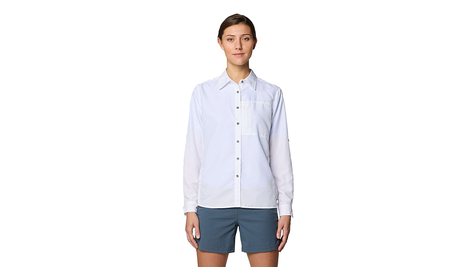 Mountain Hardwear Canyon Long Sleeve Shirts - Womens, White, XXL, 190423015467