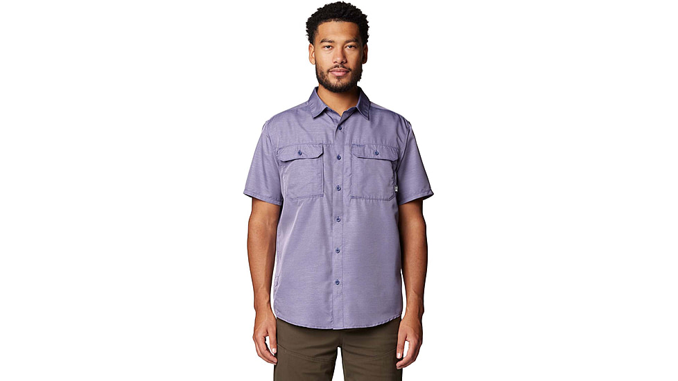 Mountain Hardwear Canyon Short Sleeve - Mens, Dusted Sky, M, 190423042647