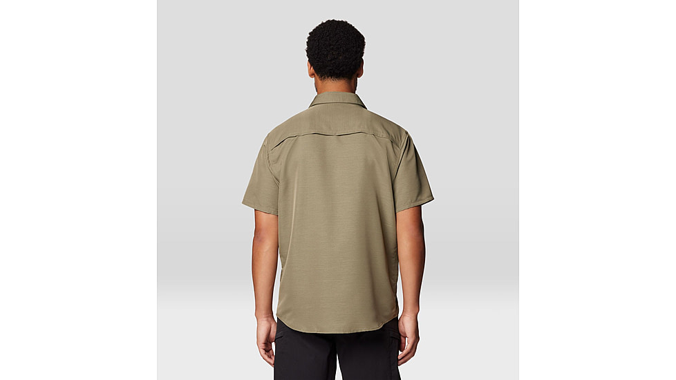 Mountain Hardwear Canyon Short Sleeve - Mens, Stone Green, M, 190423042845