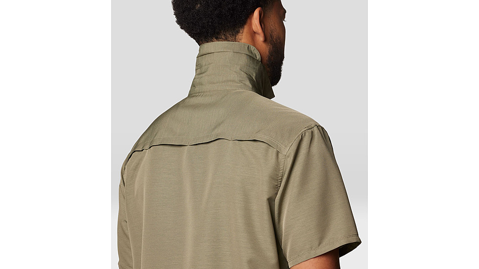 Mountain Hardwear Canyon Short Sleeve - Mens, Stone Green, M, 190423042845