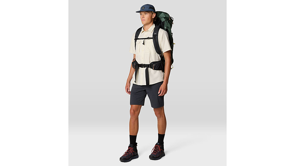 Mountain Hardwear Canyon Short Sleeve - Mens, Stone, S, 190423042951