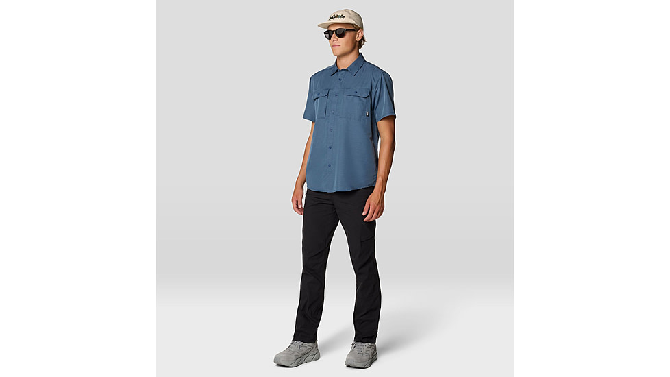 Mountain Hardwear Canyon Short Sleeve - Mens, Zinc, S, 190423042807