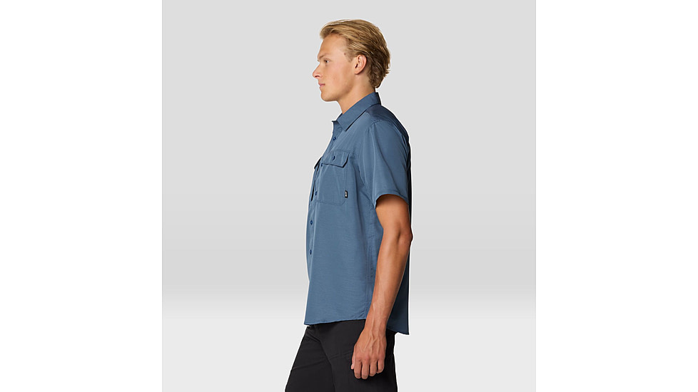 Mountain Hardwear Canyon Short Sleeve - Mens, Zinc, S, 190423042807