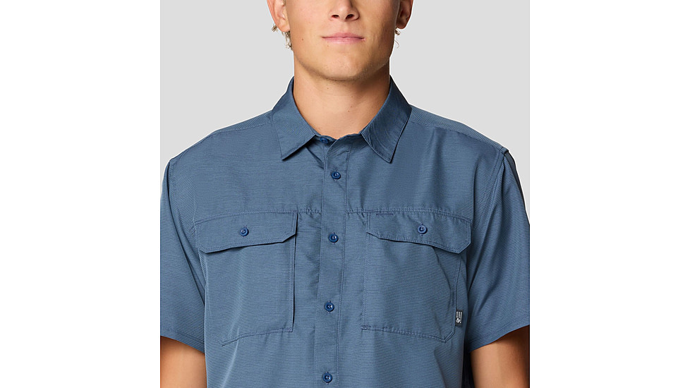 Mountain Hardwear Canyon Short Sleeve - Mens, Zinc, S, 190423042807
