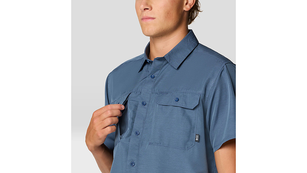 Mountain Hardwear Canyon Short Sleeve - Mens, Zinc, S, 190423042807