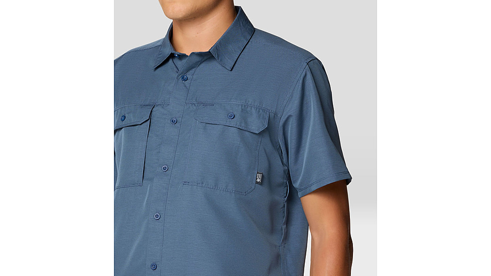 Mountain Hardwear Canyon Short Sleeve - Mens, Zinc, S, 190423042807