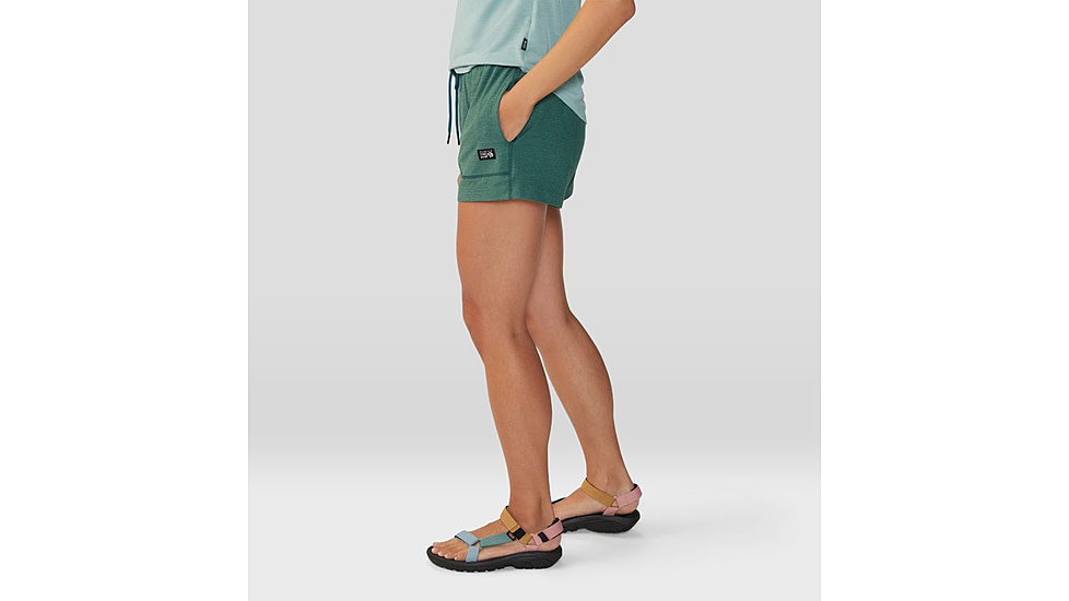 Mountain Hardwear Chillaction Short - Womens, Aqua Green Heather, Small, 2067951318-S