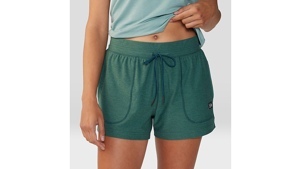 Mountain Hardwear Chillaction Short - Womens, Aqua Green Heather, Small, 2067951318-S