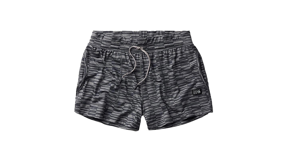 Mountain Hardwear Chillaction Short - Womens, Ashen Sediment Check Print, Large, 2067951043-L