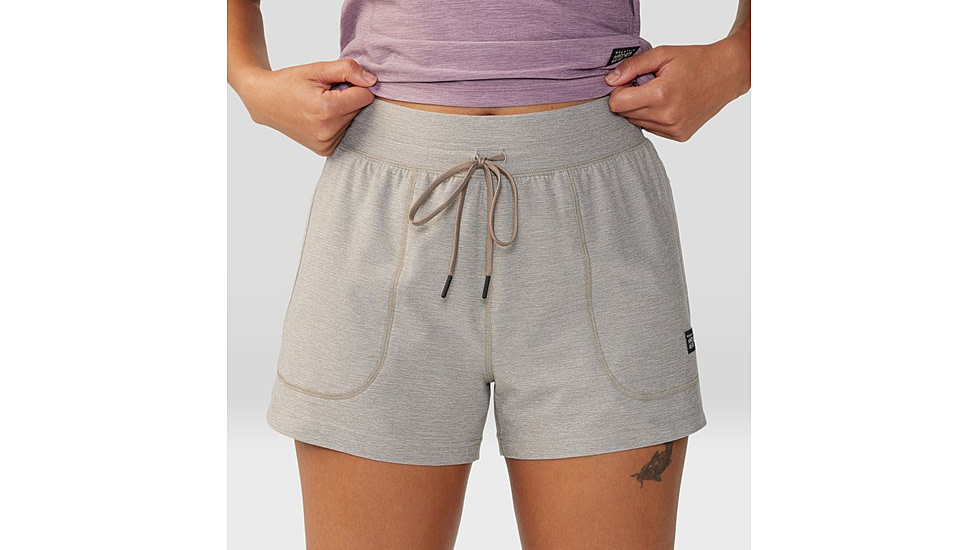 Mountain Hardwear Chillaction Short - Womens, Dunes Heather, Large, 2067951262-L