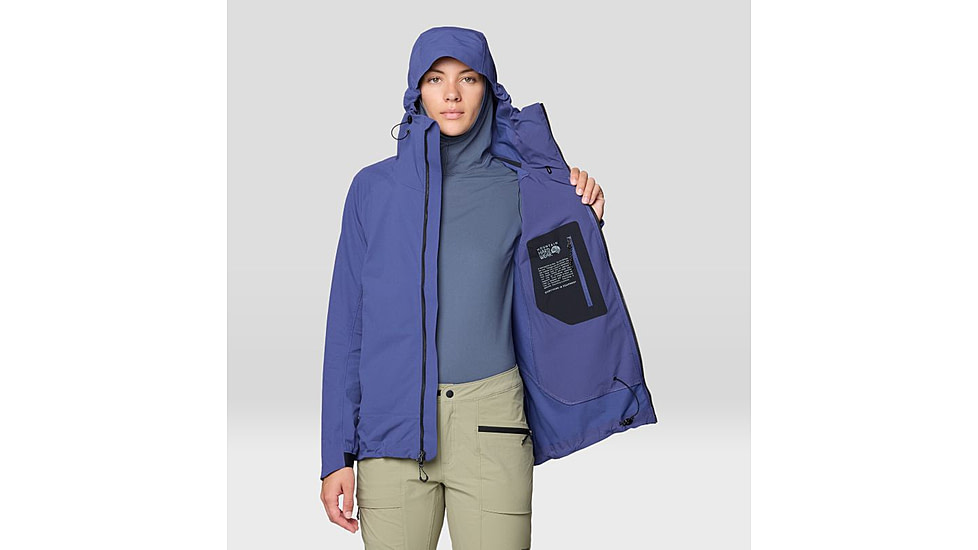 Mountain Hardwear Chockstone Alpine LT Hooded Jacket - Womens, Lapis Dusk, XL, 190423053964