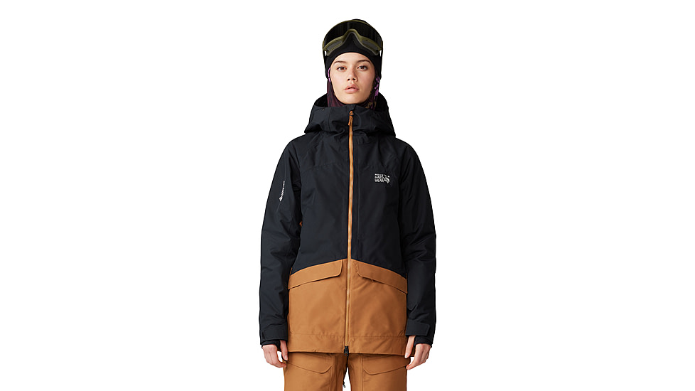 Mountain Hardwear Cloud Bank Gore-Tex Jacket - Womens, Black, Copper Clay, Large, 2092451010-L