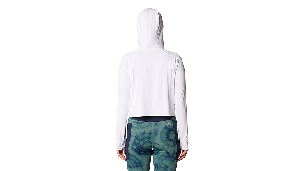 Mountain Hardwear Crater Lake Half Zip Crop Hoody - Womens, 102, M, 2068771-102-M
