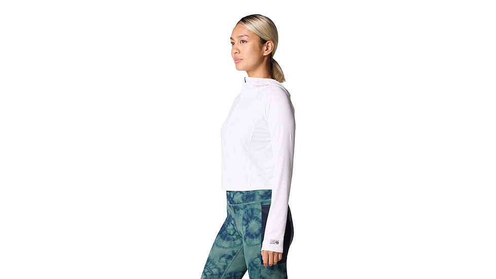 Mountain Hardwear Crater Lake Half Zip Crop Hoody - Womens, 102, M, 2068771-102-M