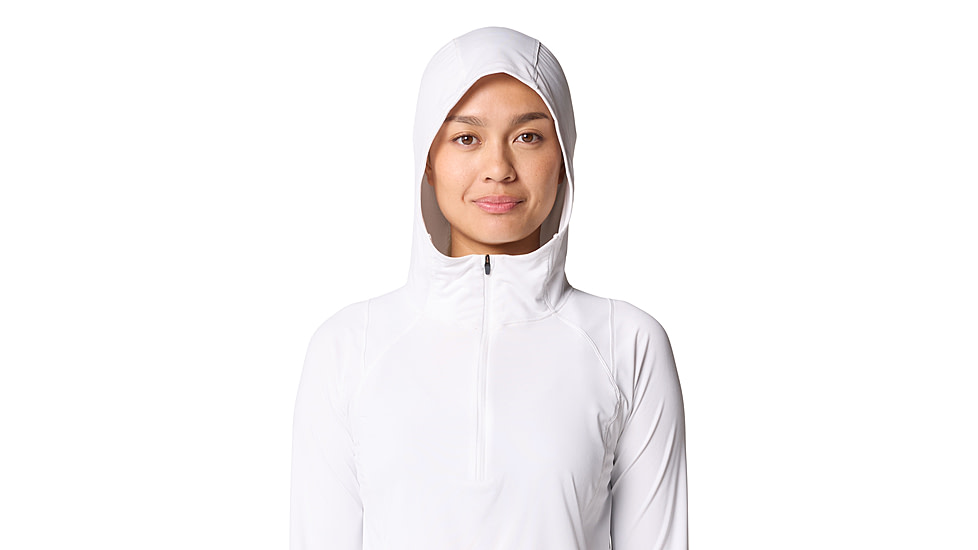 Mountain Hardwear Crater Lake Half Zip Crop Hoody - Womens, 102, M, 2068771-102-M