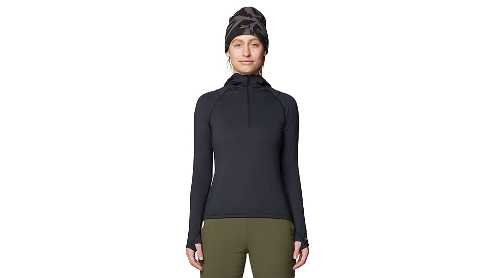 Mountain Hardwear Crater Lake Heavyweight Half Zip Hoody - Womens, 010, M, 2129571-010-M