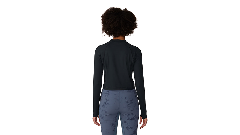 Mountain Hardwear Crater Lake Long Sleeve Crop - Womens, 010, L, 1986771-010-L