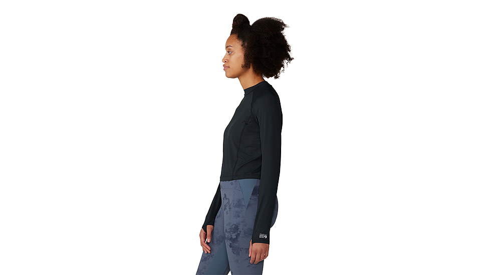 Mountain Hardwear Crater Lake Long Sleeve Crop - Womens, 010, L, 1986771-010-L