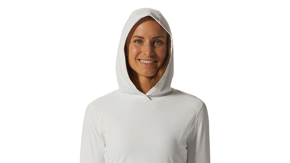 Mountain Hardwear Crater Lake Long Sleeve Hoody - Women's, Fogbank, S, 1829681-102-S