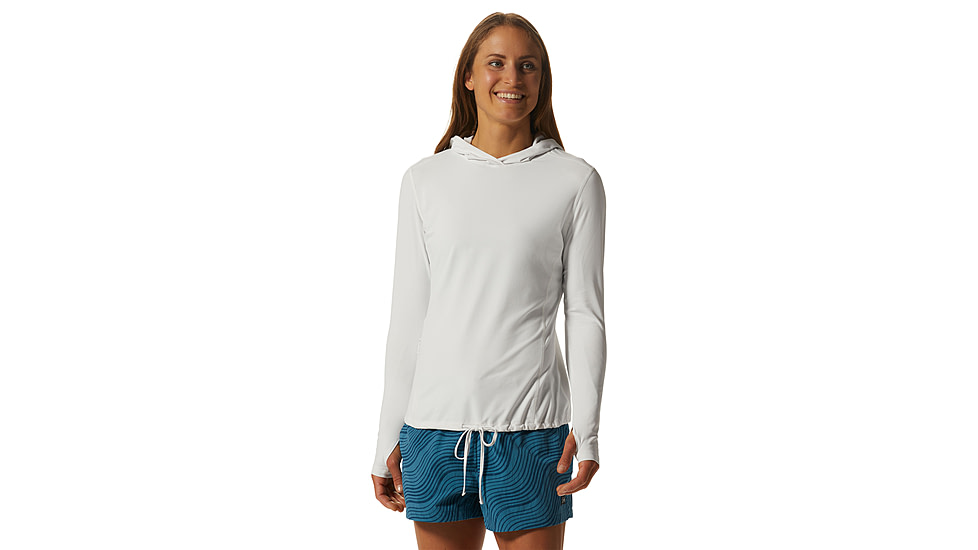 Mountain Hardwear Crater Lake Long Sleeve Hoody - Women's, Fogbank, S, 1829681-102-S