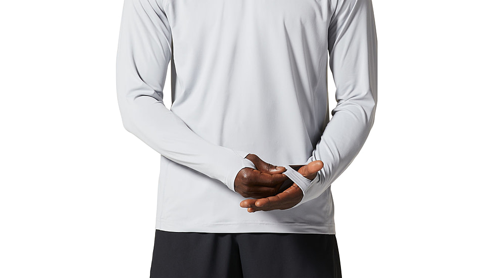 Mountain Hardwear Crater Lake Long Sleeve - Mens, Glacial, Small, 1982421097-S