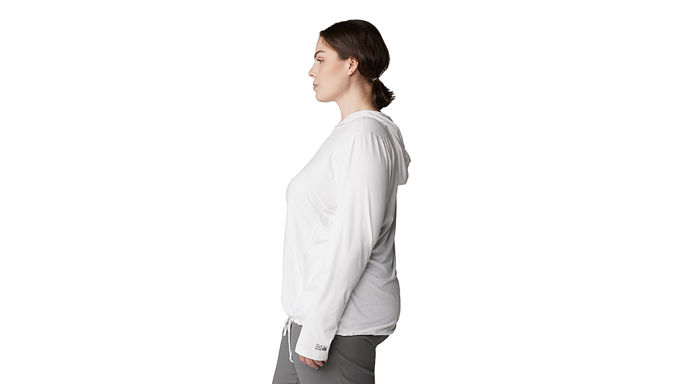 Mountain Hardwear Crater Lake LS Hoody - Womens Extended, 102, 1X, 1829682-102-1X
